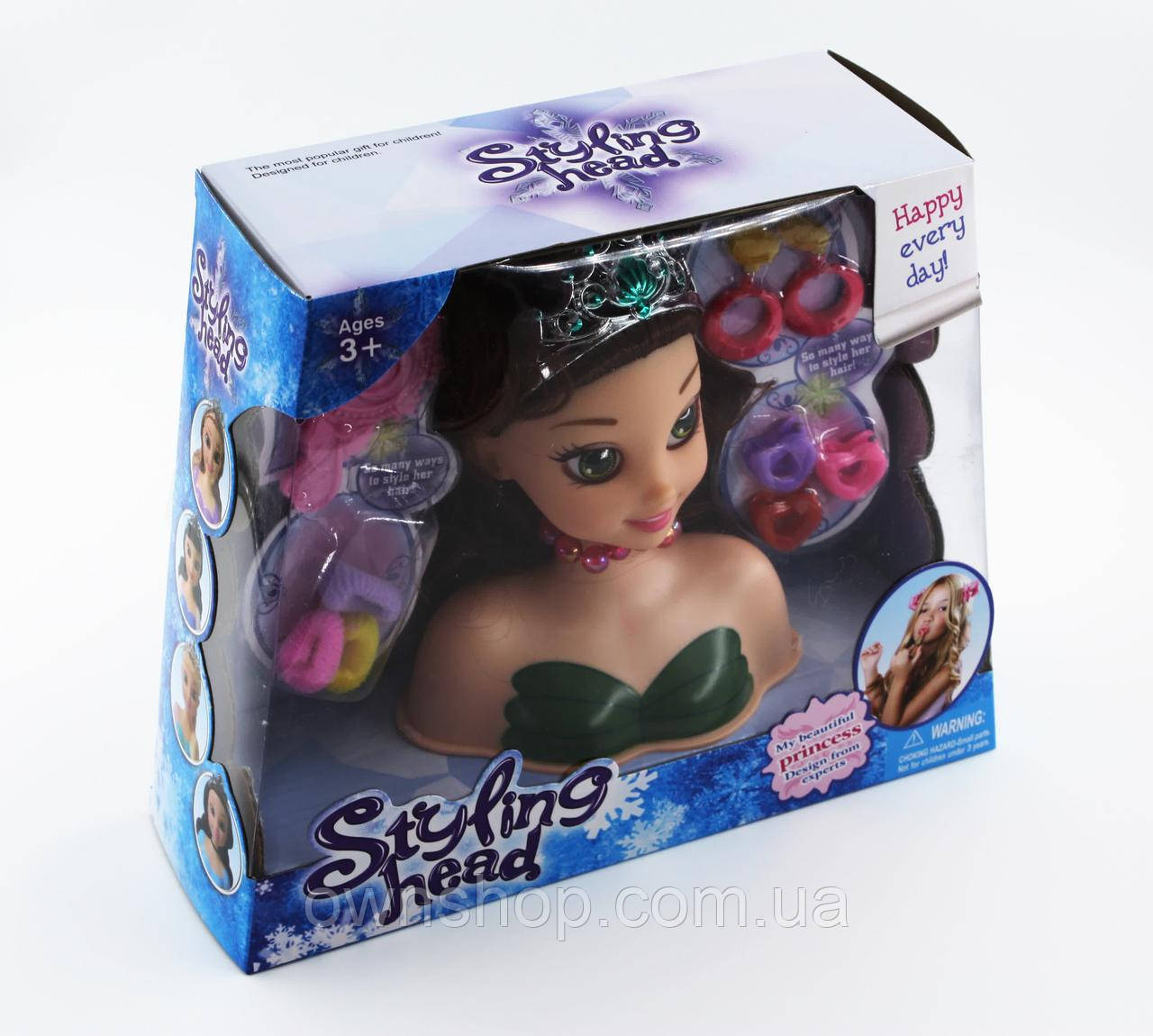 Дитячий манекен-ляшка для створення зачісок і макіяжу В369, фото 1