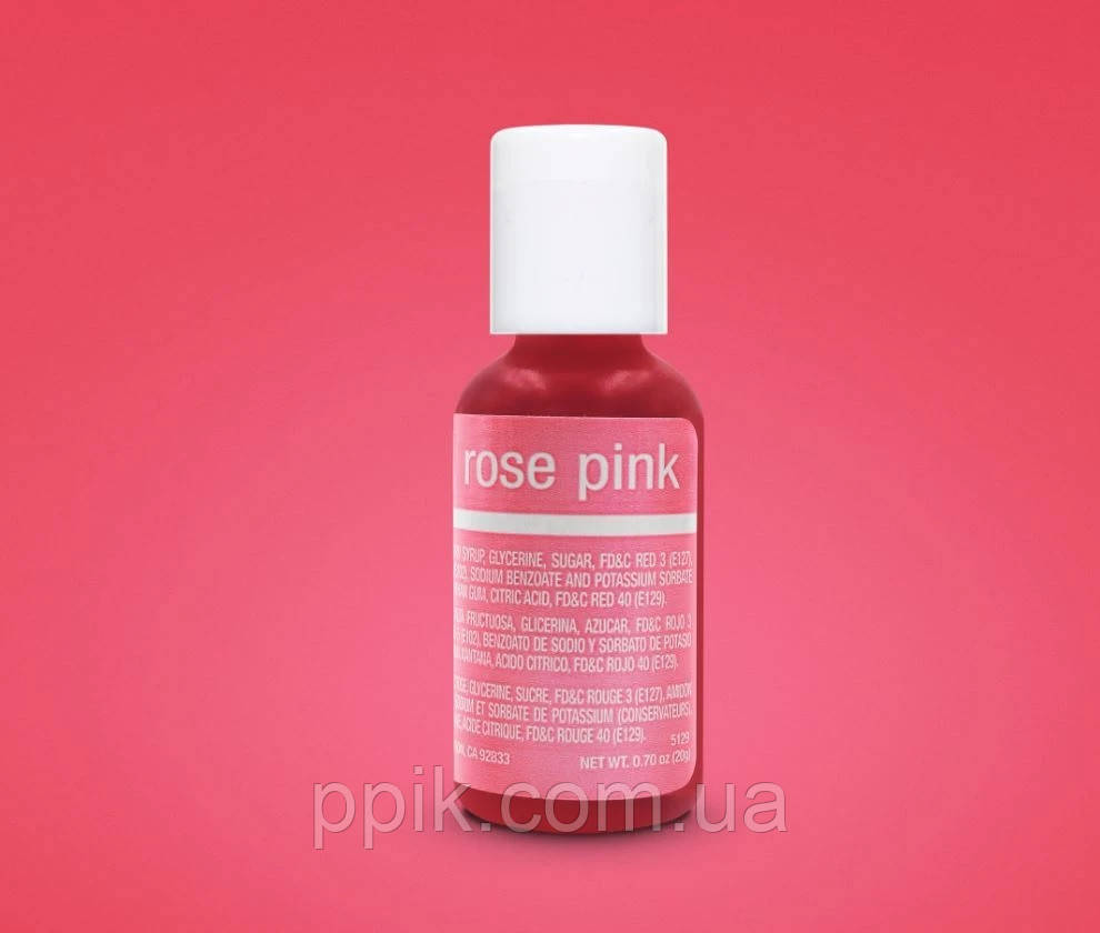 Гелевый краситель Chefmaster Роза (Rose Pink) 20 грамм - фото 1 - id-p528479404