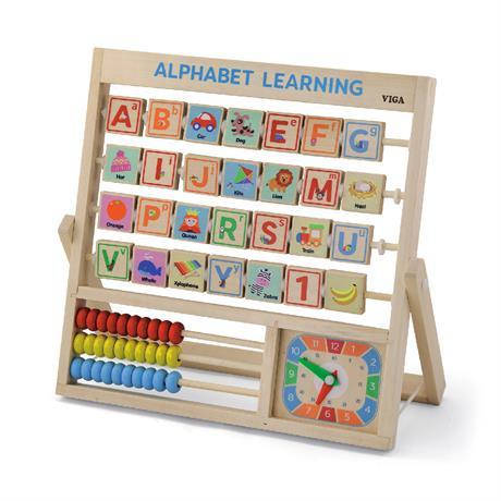 Набір для навчання Viga Toys Алфавіт і годинник (50033), фото 2