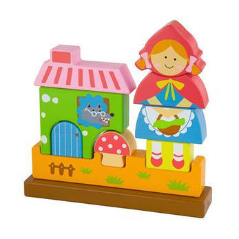 Магнітний дерев'яний пазл Viga Toys Червона Шапочка (50075), фото 3