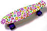 Пенніборд "Violet Flowers" дека 22" Світні колеса., фото 2