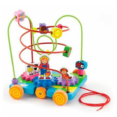 Дерев'яна каталка-лабіринт Viga Toys Шестерні (50120), фото 1