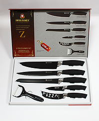 Подарунковий набір ножів SWISS FAMILY c керамічним покриттям 6 предметів