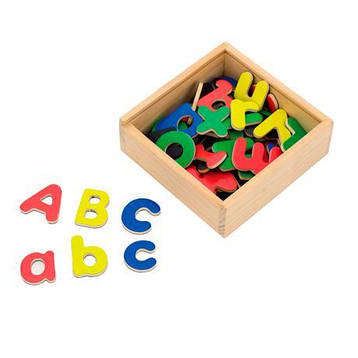 Набір магнітних букв Viga Toys Англійські великі і малі, 52 шт. (50324), фото 1