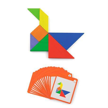 Магнітний танграм для дощок Viga Toys 35 ел. (50643FSC), фото 1