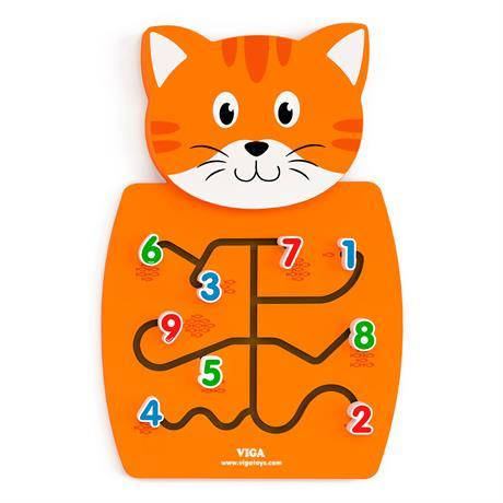 Бізіборд Viga Toys Котик з цифрами (50676), фото 1
