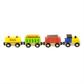Набір для залізниці Viga Toys Вантажний потяг з пальним (50820)