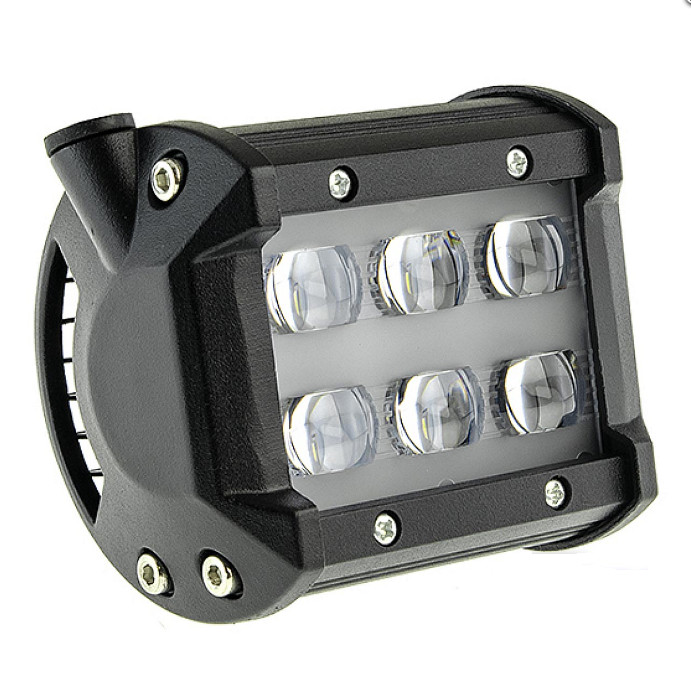 LED-фара додаткового світла 18W+лінза 7D 1224 Лм