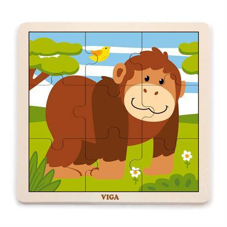 Пазл Viga Toys Мавпа 9 деталей (51440), фото 1