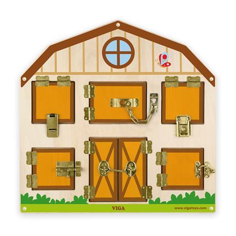 Бізіборд Viga Toys Домік на фермі (51627)