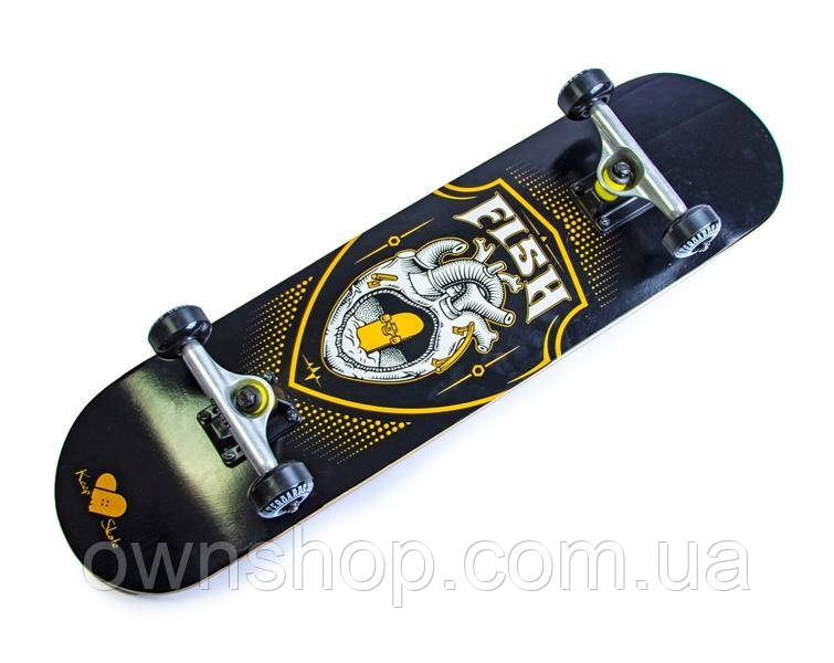 Дерев'яний скейтборд SKATEBOARD HEART, 79*20 см, клен