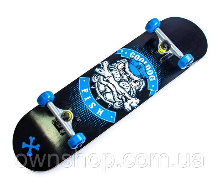 Дерев'яний скейтборд SKATEBOARD COOL DOG, 79*20 см, клен, фото 1