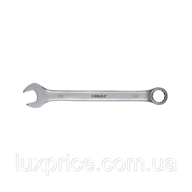 Ключ ріжково-накидний 24мм CrV satine SIGMA (6021241)    Luxprice, фото 1
