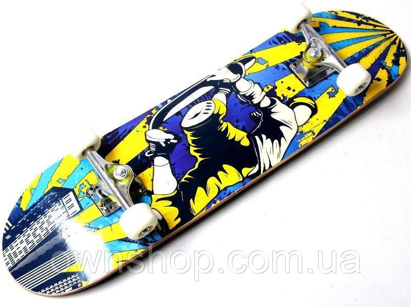 Дерев'яний скейтборд "SKATEBORDE", 78*20 см, фото 1