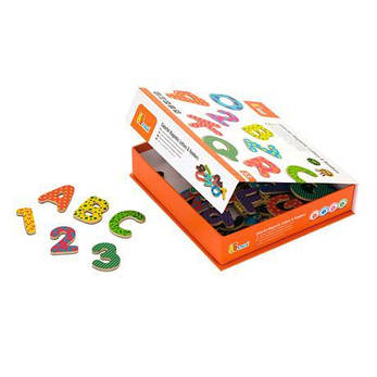 Набір магнітних літер і цифр Viga Toys, 77 шт. (59429), фото 4