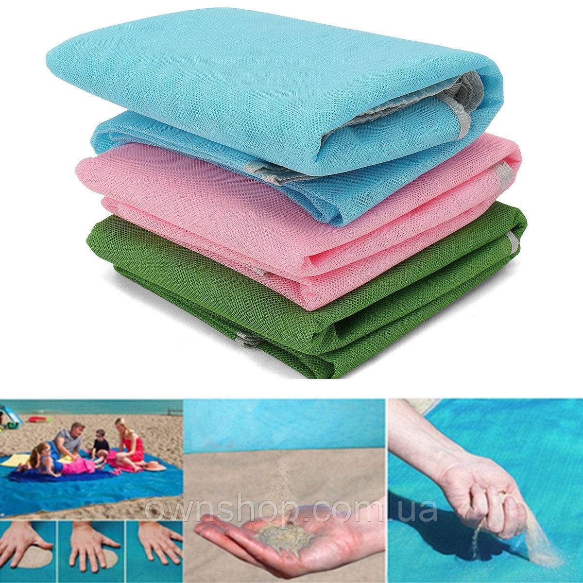 Пляжна підстилка антипісок Sand Free Mat/ пляжний килимок/килимок для пікніка/килимок для моря