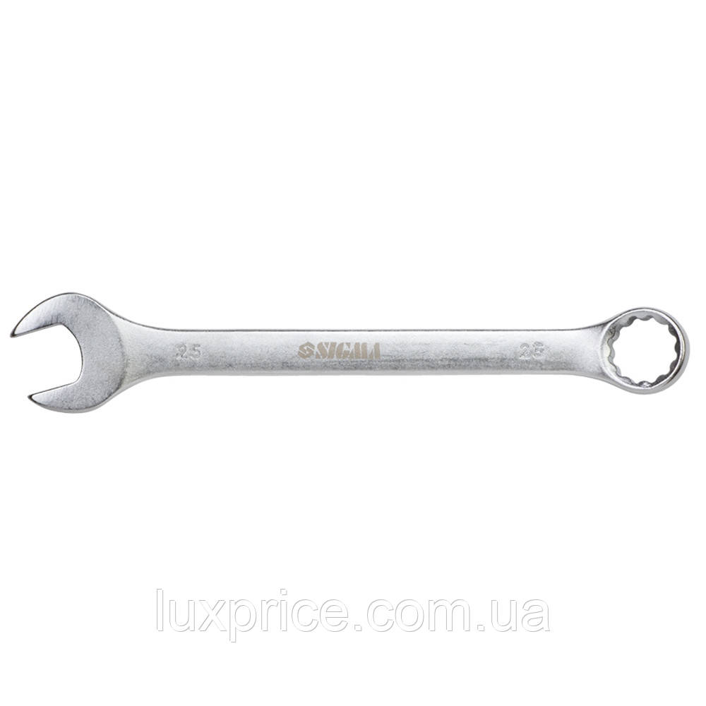 Ключ ріжково-накидний 25мм CrV satine SIGMA (6021251) Luxprice, фото 1