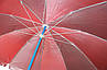 Пляжна парасолька червона 2.5 м у чохлі + бур для парасольки в ПОДАРУНОК!, фото 3
