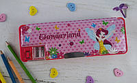 Пенал Пластиковый Wonderland 2 отд. 85571 15587Ф+ CoolForSchool