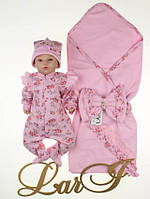 Літній набір для новонародженої дівчинки "Rose" (3 предмети)