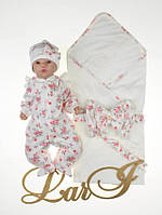 Літній набір для новонародженої дівчинки "Rose" (3 предмети)
