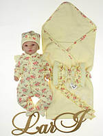 Літній набір для новонародженої дівчинки "Rose" (3 предмети)