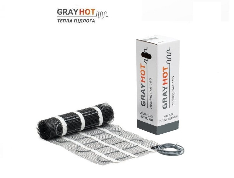Мат нагрівальний Gray Hot 1929 Вт — 12,8 м2 (Україна)