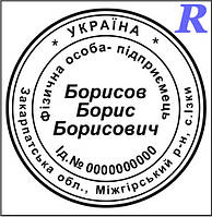 Заказать печать ФЛП, изготовить, купить Эскиз 2-13 ФЛП, ЧП, ИП