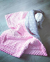 Дитяче одіялко конверт в ліжечко плюшеве тепле мінкі, фото 2