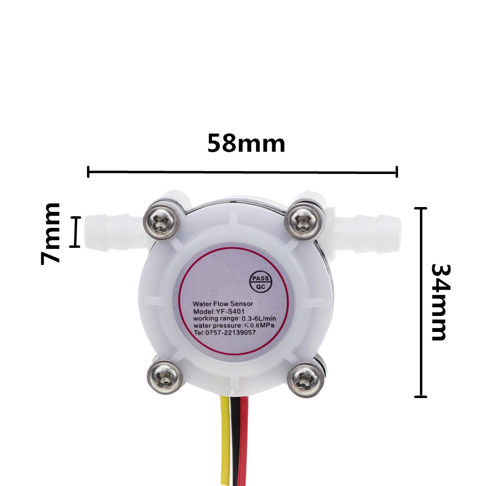 Расходомер, датчик расхода воды для Arduino YF-S401 [#3-7] - фото 2 - id-p371138116