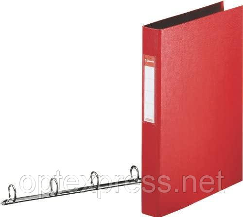 Папка-регистратор A4 с 4 кольцами, корешок 35 мм - Esselte красная, фото 1