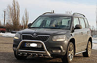 Кенгурятник с грилем (защита переднего бампера) Skoda Yeti 2009-2013