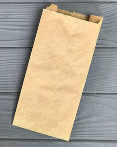 Пакет саше коричневий 230х100х60 мм 60гр/м2 (максимальна жиростійкість) 10Ф