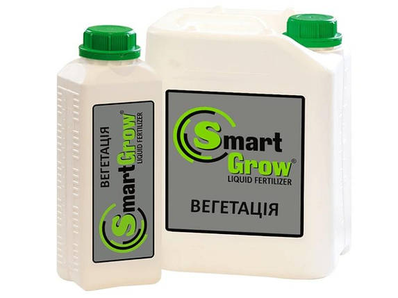 Добриво SmartGrow ВЕГЕТАЦІЯ з гуматом калію і фульвокислотами Смарт Гроу (1 л), фото 1