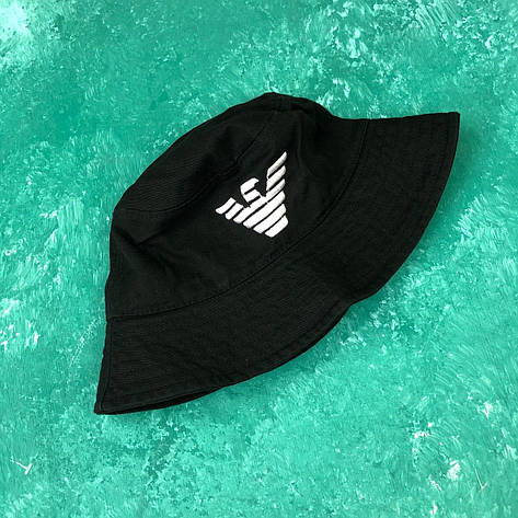 Панама Bucket Hat Giorgio Armani Чорна, фото 1