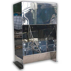 Бункерна годівниця для свиней, 2 секції (нержавійка)