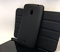 Чехол для Nokia Lumia 1320 силиконовый накладка бампер противоударный черный