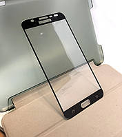 Samsung j7 Prime, G610F защитное стекло на телефон противоударное 3D Black черное