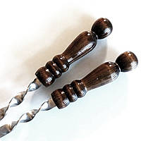 Шампур с деревянной лаковой ручкой