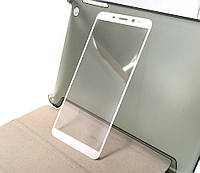 Meizu M6s защитное стекло на телефон противоударное 3D White белое