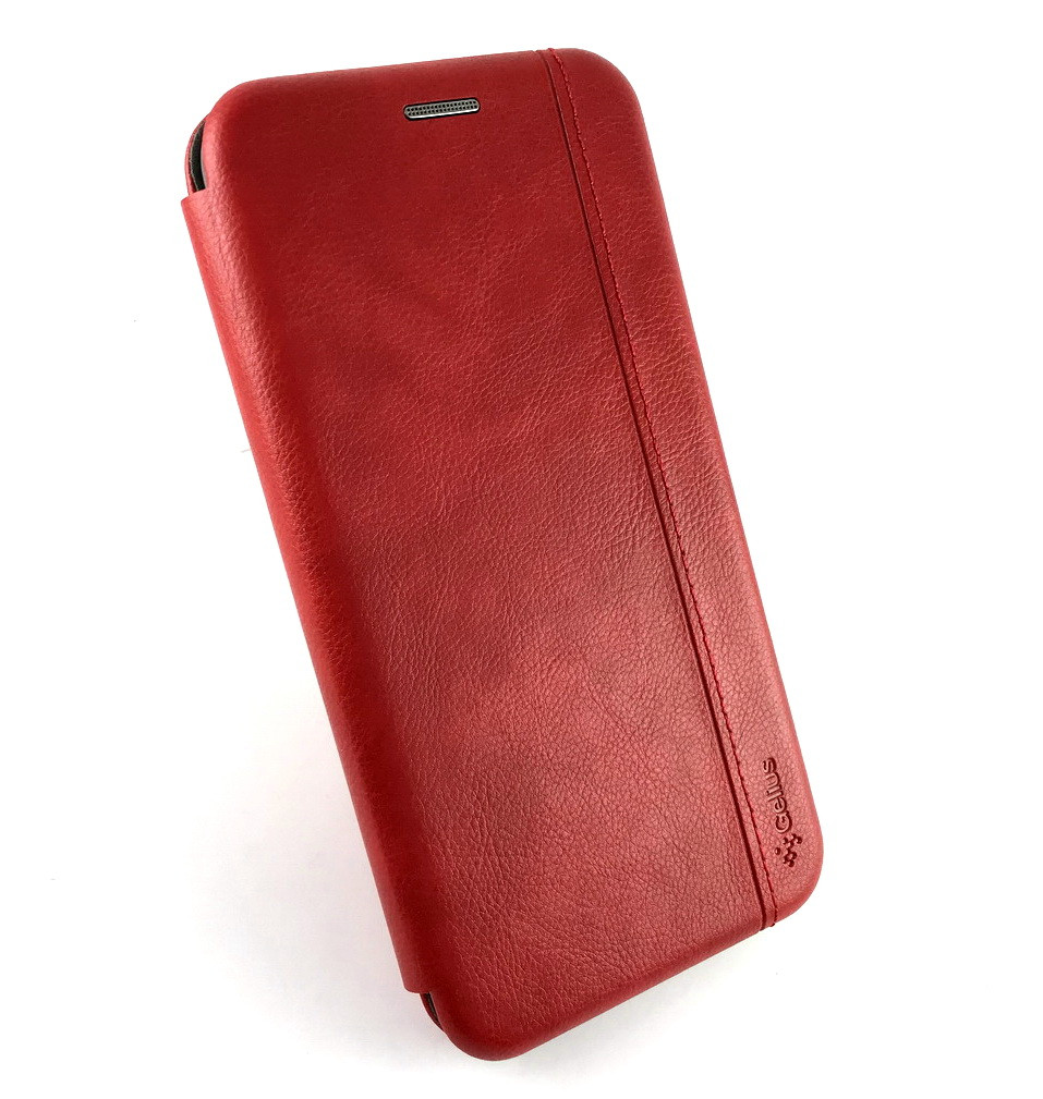 Чохол на iPhone 11 Pro Max книжка боковий з підставкою протиударний gelius Leather червоний