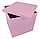 Коробка для шаров 70*70*70см двухсторонняя розовая, 1 шт, фото 3