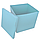 Коробка для куль 70*70*70см двостороння блакитна, 1 шт, фото 2