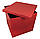 Коробка для шаров 70*70*70см двухсторонняя красная, 1 шт, фото 3