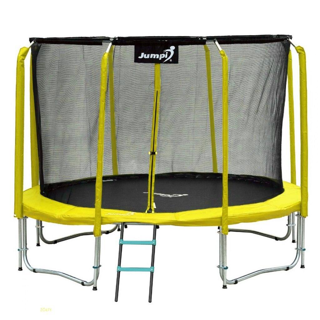 Батут жовтий для дому Jumpi Premium 12FT 370/374 см з внутр. сіткою, подвійні ноги, Польща!!