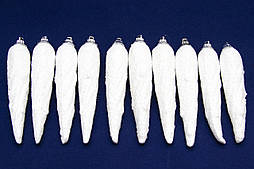 Набір пінопластових бурульок зі сніжною посипкою 10 шт.x10 см (200053)