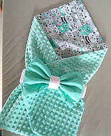 Конверт пледик дитячий на виписку, фото 2