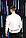 Спортивний трикотажний костюм billie eilish білий верх чорний низ | принт біллі айлиш, фото 6