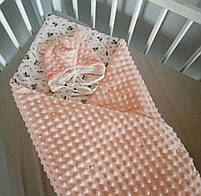 Дитяча ковдра конверт на виписку плюш, фото 9