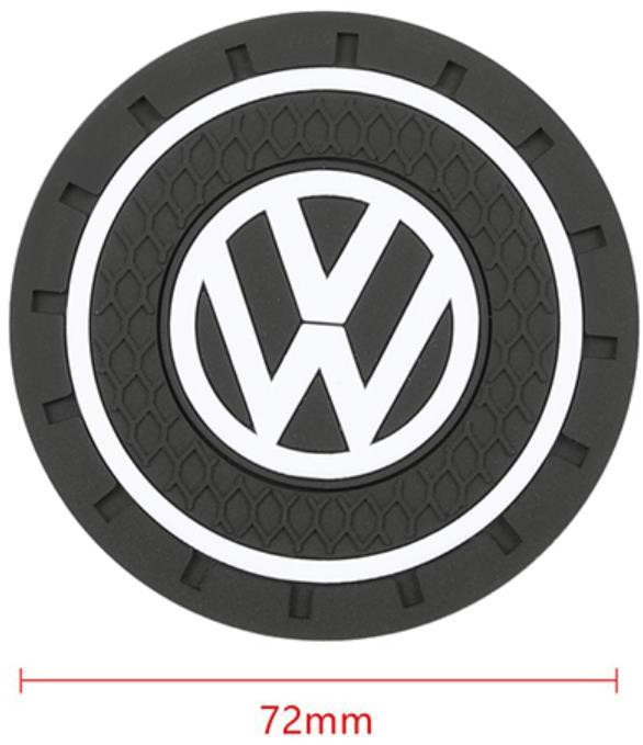 Коврик в подстаканник Volkswagen 72 mm (2 шт) - фото 4 - id-p1209040506